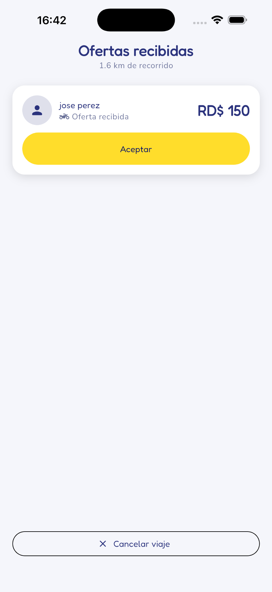 Pantalla 2 de la app M Voy